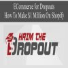 ECommerce for Dropouts – How To Make $1 Million On Shopify