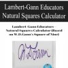 Lambert-Gann Educators – Natural Squares Calculator