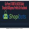 Shopibots – Go From $1000 To $4250 Daily ShopifyAliExpress Profits On Facebook