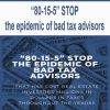“80-15-5”? STOP the epidemic of bad tax advisors that has cost real estate investors millions in dollars in taxes throughout the years!