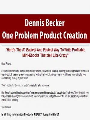 Dennis Becker – One Problem Product Creation