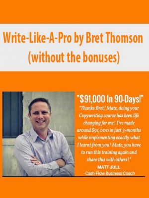 Write-Like-A-Pro by Bret Thomson (without the bonuses)