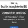 brian lee securities industry essentials sie