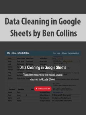 Data Cleaning in Google Sheets by Ben Collins