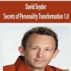 david snyder secrets of personality transformation 1 0