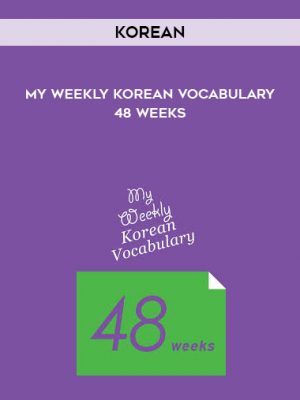 (KOREAN] My Weekly Korean Vocabulary-48 Weeks