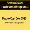 Passive Cash Cow 2020 – $1000 Per Month with Unique Method