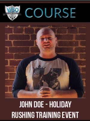 John Doe – Holiday Rushing Training Event